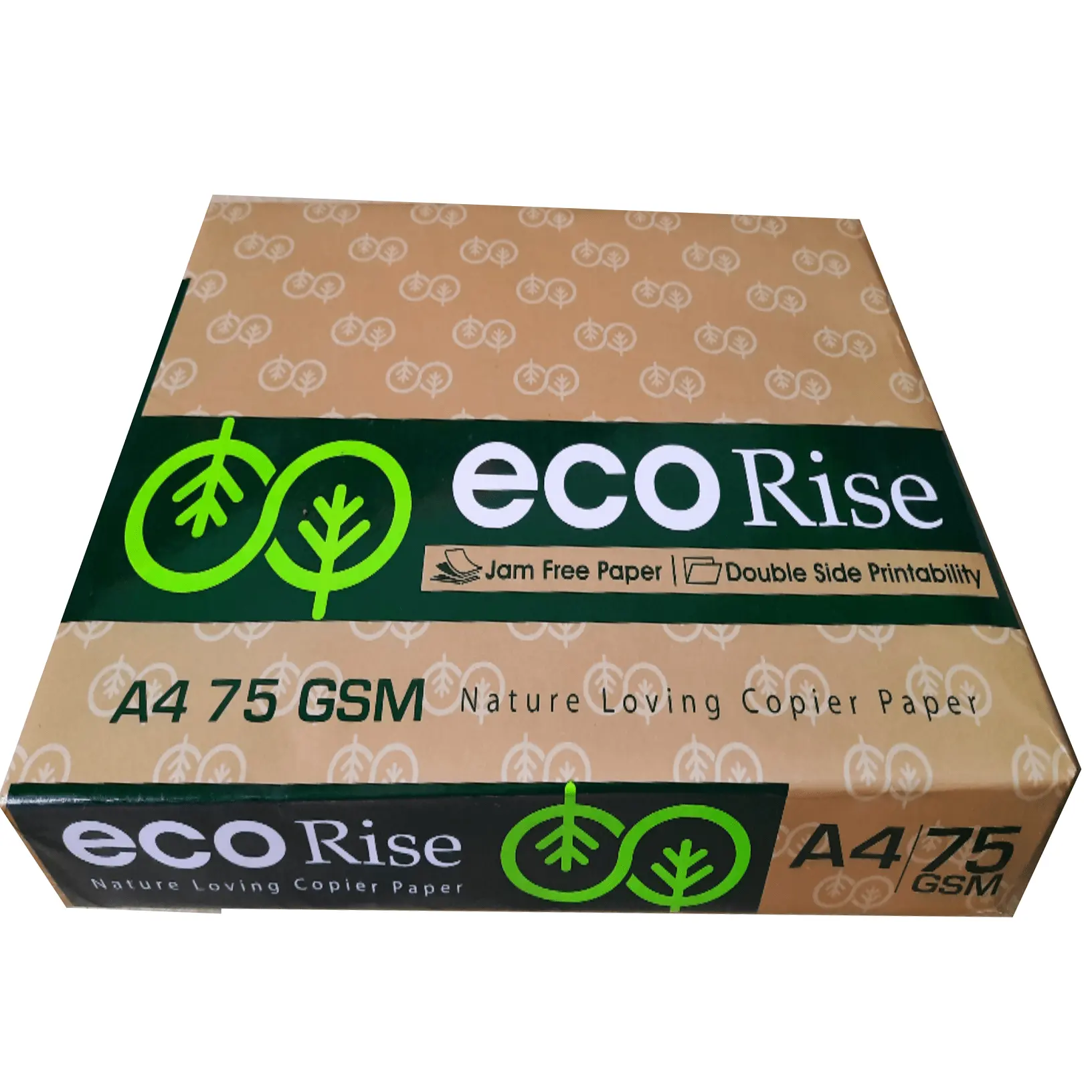 ขายส่งเยื่อไม้Eco Riseกระดาษสําเนา/กระดาษฐานทองพิมพ์กระดาษสีขาวA4ขนาด500แผ่น70 75 80 GsmสําเนากระดาษA4