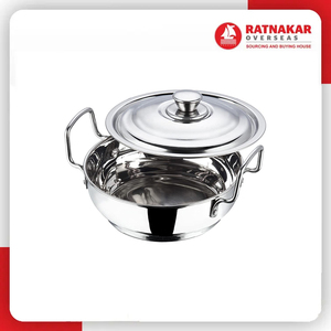 เหล็กสแตนเลสสามชั้นระบบเหนี่ยวนำแบบเหนี่ยวนำพร้อมฝาปิดจาก kadhai - Product Image 6