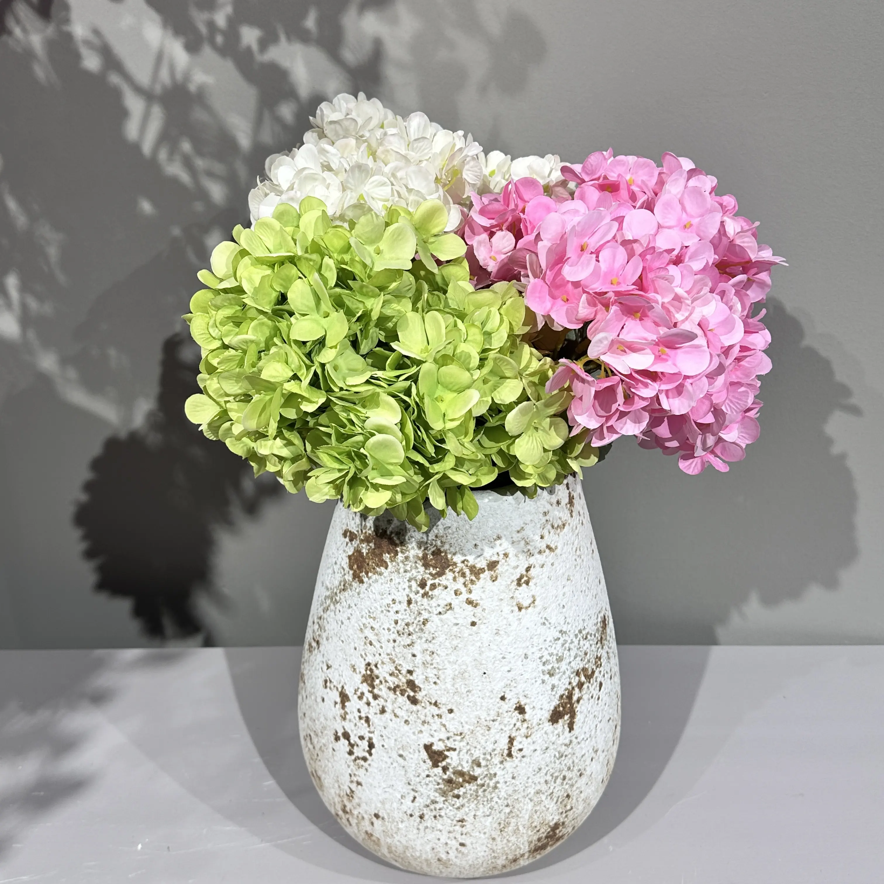 55cm Artificielle Hortensia Fleurs Soie fleurs artificielles bouquet Arrangements pour Mariages Hortensia vente