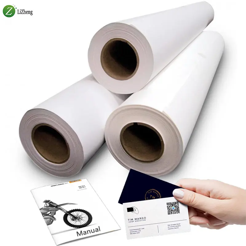 Fabricante de China, papel sintético Pp de inyección de tinta, papel impermeable para tarjetas de visita en blanco, papel mate Pp para impresión de inyección de tinta