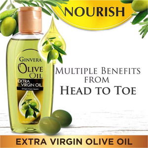 Ginvera saf doğal organik yağ ekstra sızma zeytinyağı vitamini zengin formülü ile radyant cilt ve saç için - Product Image 6