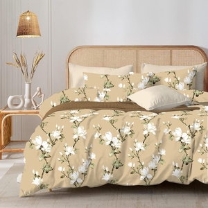 King Size Soft <strong>Bedding</strong> Set - Premium Digital Printed Cotton Sheets for Bedroom and Home Decor Experience the Perfect Combination - Product Image 1