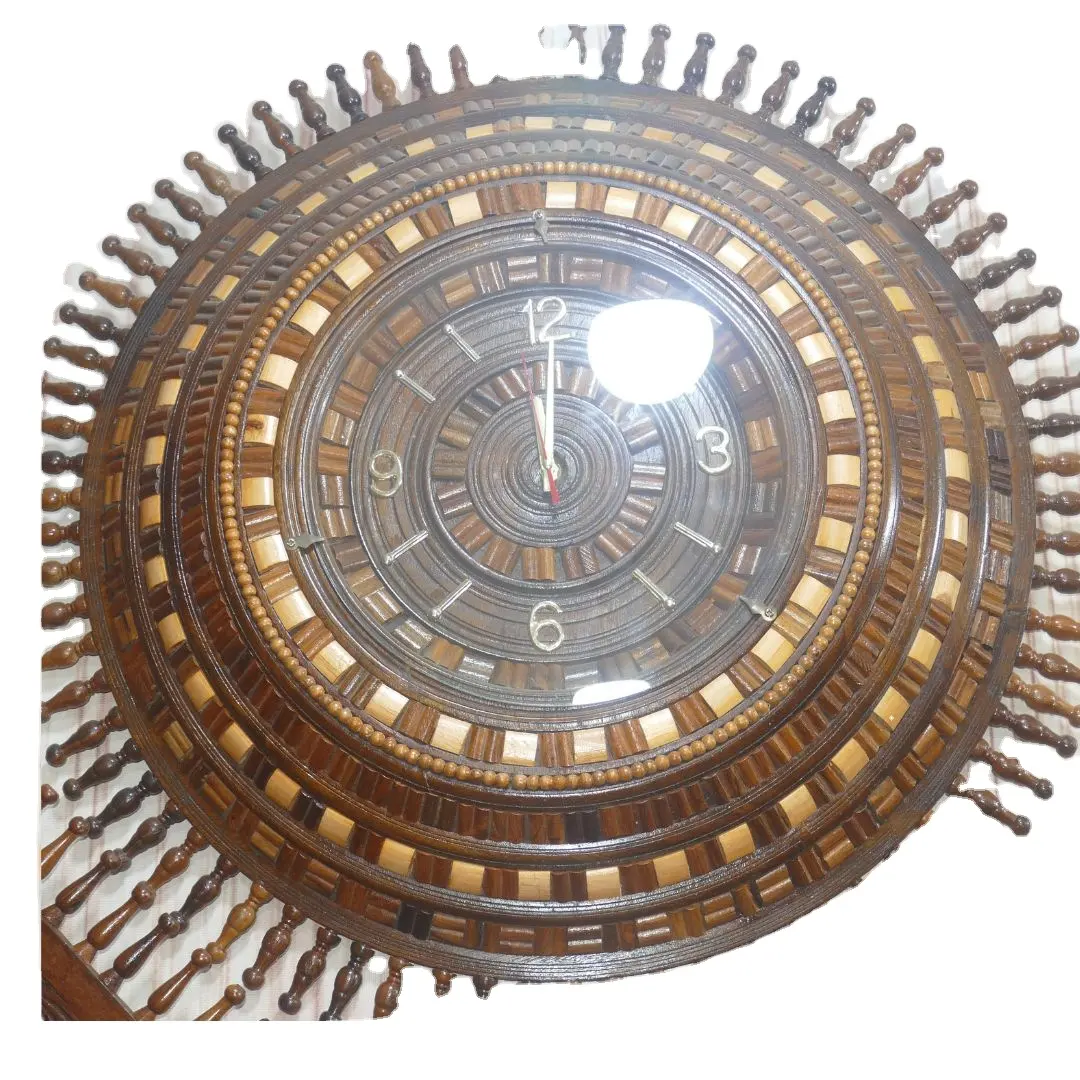 Reloj de pared decorativo antiguo de la mejor calidad, reloj de pared Vintage redondo, reloj de pared de madera creativo 2023