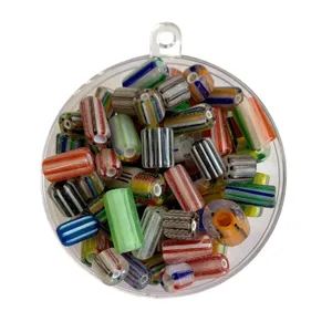 Tubular Fancy Crystal Glass <strong>Beads</strong> in Multiple Colors for <strong>Embroidery</strong> and <strong>DIY</strong> Projects Round Pattern Bulk Craft Supplies
