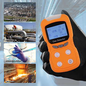 เครื่องตรวจจับการรั่วไหลของก๊าซแบบ4-in-1แบบพกพา H2S O2ร่วมอดีต (LEL) เครื่องวิเคราะห์ก๊าซแบบชาร์จไฟได้ IP65พร้อมฟังก์ชั่นการเตือนภัย - Product Image 3