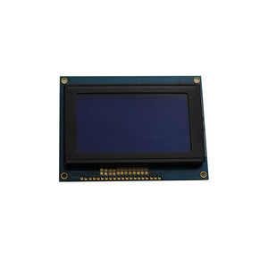 12864 modulo lcd monocromatico 3.3V/5V schermo 128x64 display grafico con word bank ST7920 display lcd blu display SPI 128x64 - Product Image 1