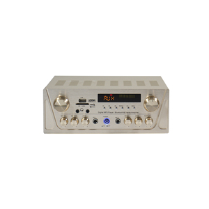 M profesyonel 2x80W Bluetooth amplifikatör 2 kanal Stereo Bluetooth amplifikatör FM/USB/SD kart/MIC IN - Product Image 1