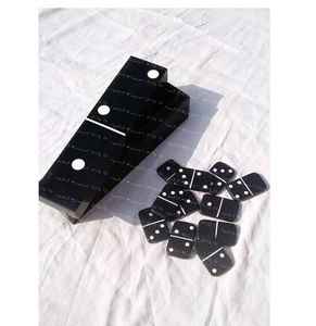 ชุดโดมิโนไม้ขนาดเล็ก28ชิ้นแบบคลาสสิกหกเกมในกล่องของขวัญสำหรับเด็กชายและเด็กหญิง - Product Image 5