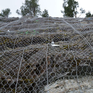 Rete esagonale rinforzata con rete di protezione per caduta Rockfall all'ingrosso per protezione del pendio e caduta massi - Product Image 6