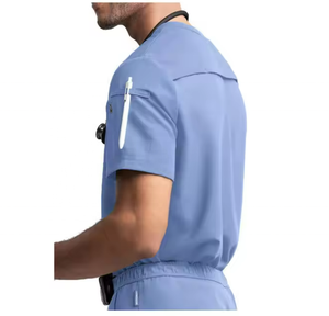 ชุดสครับทางการแพทย์ผ้าเรยอนสำหรับผู้ชายชุดสครับ3XL พยาบาลผ้านุ่มใช้ในโรงพยาบาลโลโก้ตามสั่ง - Product Image 4