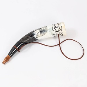 แตรกระทุ้งขัดเงาธรรมชาติงานหัตถกรรมอินเดียงานฝีมือของฮอร์น shofar สำหรับศาสนาชาวยิวปีใหม่จากอินเดียอาเกต - Product Image 4