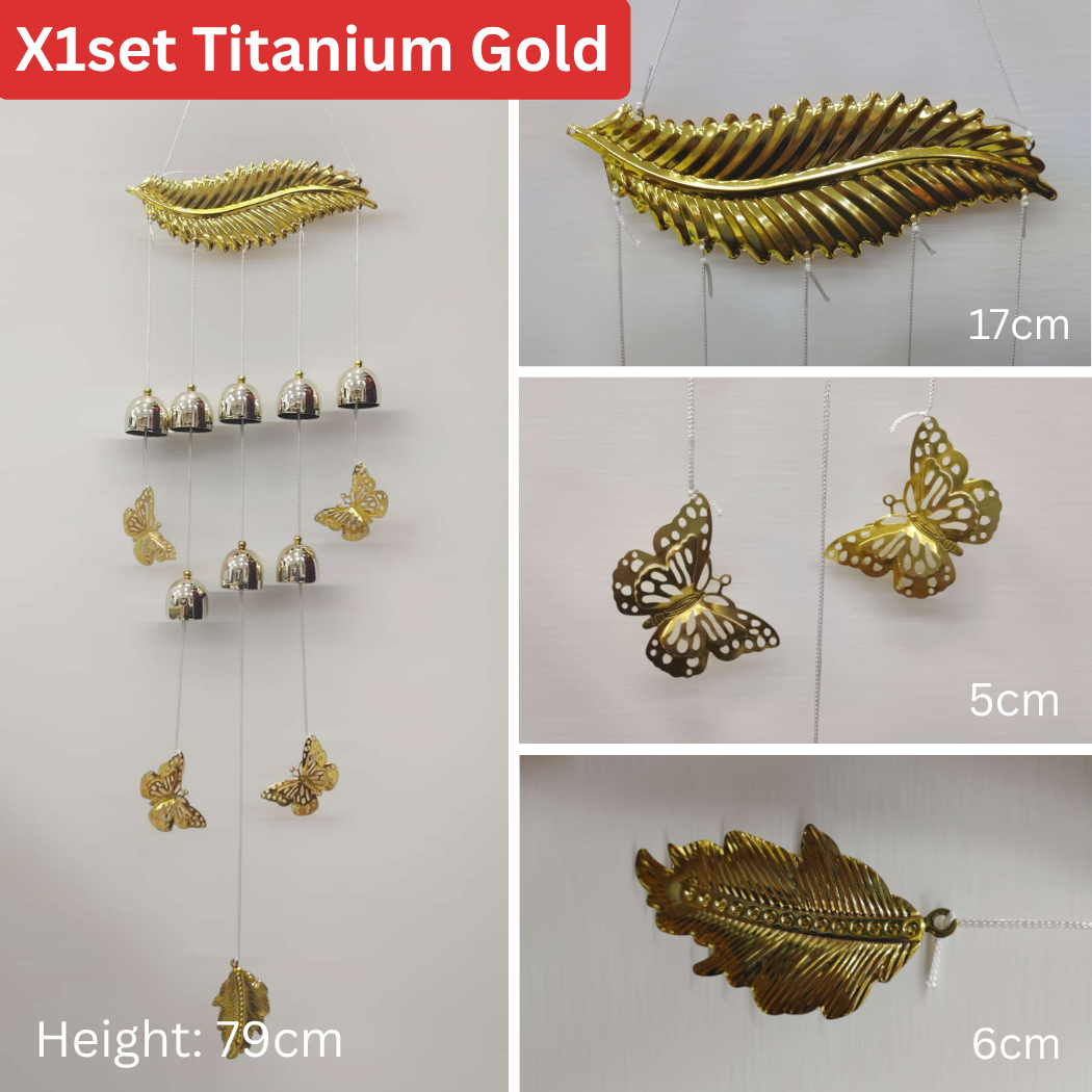 กระดิ่งลม/ไทเทเนียมสีทอง