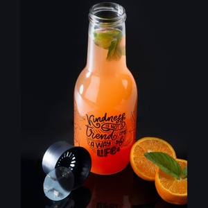 Mỹ Cổ 1 Lít Thủy Tinh Trái Cây Infuser Chai Với Bộ Lọc Sẵn Sàng Để Tàu Bpa Miễn Phí Sinh Thái Thân Thiện Với Nước Trái Cây Bình - Product Image 3