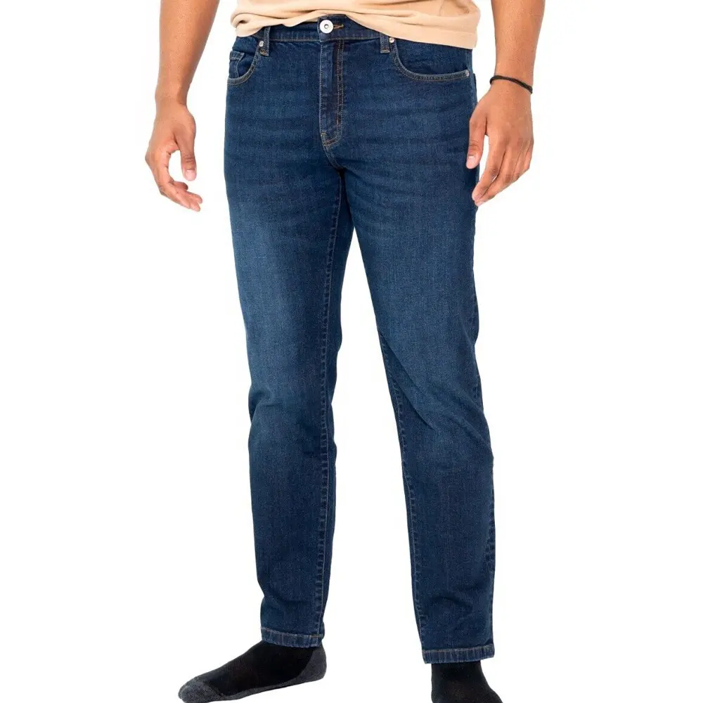 Jeans elasticizzati Slim Fit per uomo Jeans Denim classico da uomo con 5 tasche con cintura traspirante Comfort facile cura elasticizzato
