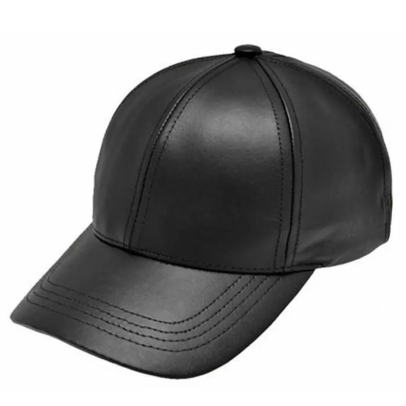С лучших качеств нового дизайна из натуральной кожи по индивидуальному заказу Черная бейсбольная Кепка бейсбольная кепка