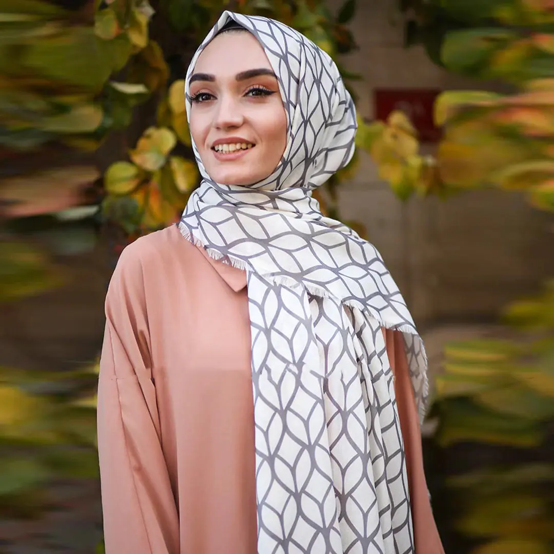 Nouveau vêtement de mode de luxe tendance Style imprimé géométrique Pashmina coton femmes Hijab écharpes écharpes