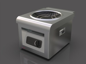 最佳价格感应炉尺寸24英寸10千瓦顶部尺寸24 "X24"，85升容量印度制造商提供最佳质量