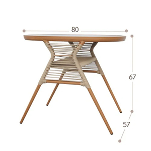 Ngoài trời mây ghế bàn nhỏ thiết lập bền dây chất liệu nhôm cho ban công phòng khách vườn cà Phê Trà thiết lập - Product Image 4