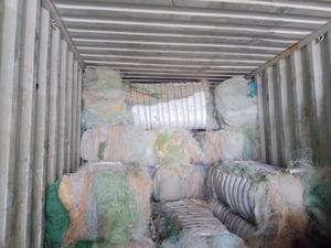 ניילון pa6 גרוטאות פסולת פסולת פלסטיק חומר מ multipilament & monofilament רשתות דגים