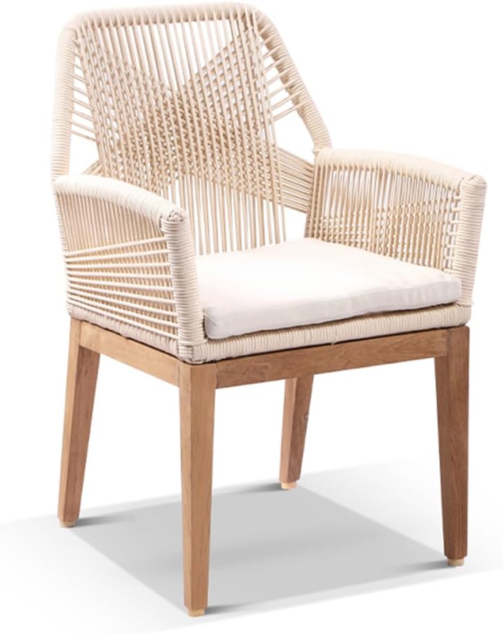 Natural Raw Teak with Sunproof Cushion