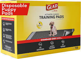 100カウント子犬トレーニングパッド23 "x 23" | 黒炭吸収性おしっこパッド | 犬と子犬のための漏れのないペットトイレパッド