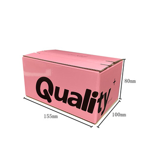 Günstiger Preis Wellpappe mit Tränenst reifen Box benutzer definierte doppelseitig bedruckte Boxen entwerfen Sie Ihr Logo RTS rosa/schwarz/weiß Papier box