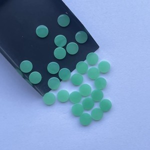 8mm 10mm12mmナチュラルグリーンクリソプレースストーンスムースコインシェイプフラットディスクルーズジェムストーンジュエリー用ディスクストーンをリアルに