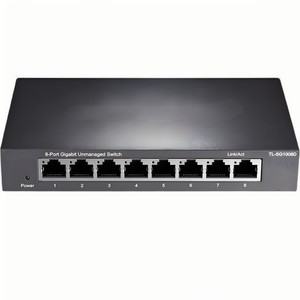 原装新TL-SG1008D 8端口千兆网络交换机10/100 /1000Mbps钢壳以太网交换机适配器网络交换机