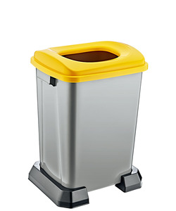 Çöp depolama için kapak çöp kutuları olmadan atık depolama ayakta tarzı için dikdörtgen plastik çöp kutusu - Product Image 3