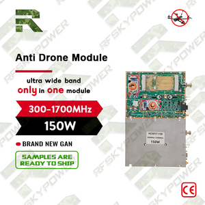 300MHz-1700MHz wideband 150W VHF Drone FPV Jammer เครื่องขยายเสียงสัญญาณดิจิตอลบรอดแบนด์ RF ป้องกันโดรน - Product Image 1