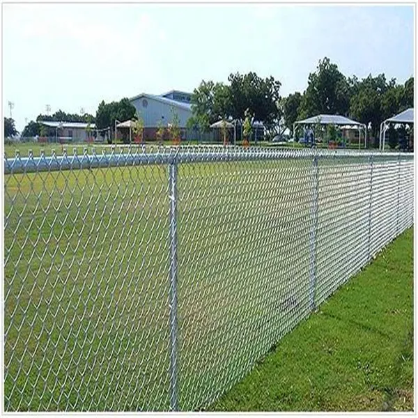 Factory direct sale 8 foot boundary wall pvc coated hot dipped industry galvanized chain link fence for sale