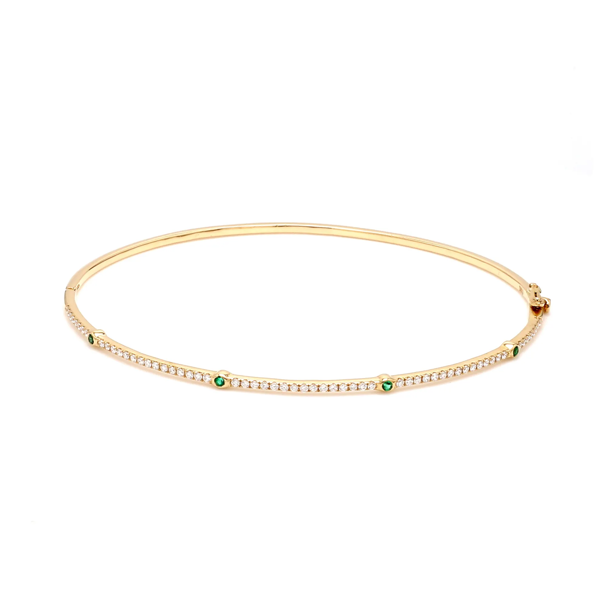 Pulsera de oro blanco de 18k para mujer y niña, brazalete de diamante Natural, joyería fina de compromiso de aniversario, regalo al por mayor