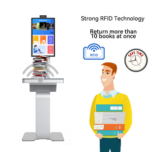 RFID Library <strong>Book</strong> Self-service <strong>Check</strong>-in and <strong>Check</strong>-out Kiosk Machine with Face Recognition - Product Image 3