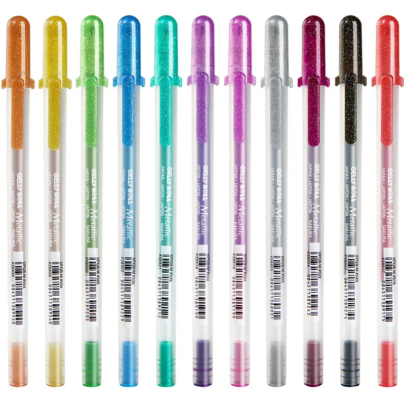 Sakura XPGB 12 colori penna gel professionale gelly roll highlight di alta qualità per disegno artistico colori vivaci