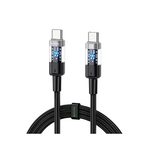 สายเคเบิลชนิด C ชาร์จเร็ว60W แบบใสมหาสมุทรสายข้อมูล ctoc ประสิทธิภาพสูงเบาพิเศษ - Product Image 3