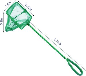 <span class=keywords><strong>Aquarium</strong></span> Visnetten 4 Inch Kleine Mesh Vis Vangst Netten Duurzaam Plastic Handvat Grenen Groene Kleur Veilige Tropische Vis Garnalen Betta - Product Image 3