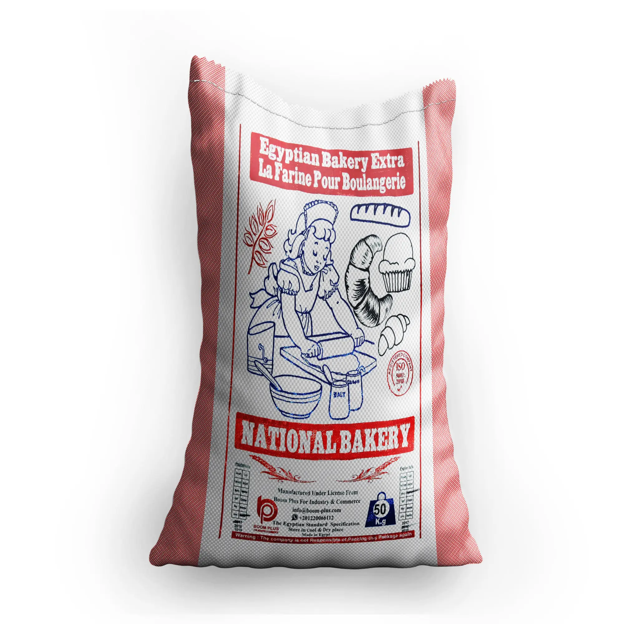 Harina de trigo blanca para todo uso, en bolsas de 25kg y 50kg, al mejor precio