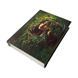 Women With Tree <strong>Nature</strong> Handmade 100% Genuine Leather <strong>Printed</strong> Journal <strong>Design</strong> Cardboard Cotton White Lining Paper <strong>Notebook</strong> &amp; Diary - Product Image 1