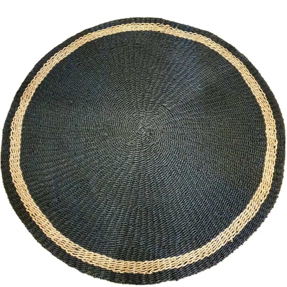 Tappetino unico per la decorazione del tappeto di alghe marine, tappeto di paglia all'ingrosso realizzato In Vietnam