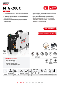 高品质220v MIG焊机200安培逆变器5合1焊机多功能MIG TIG焊机