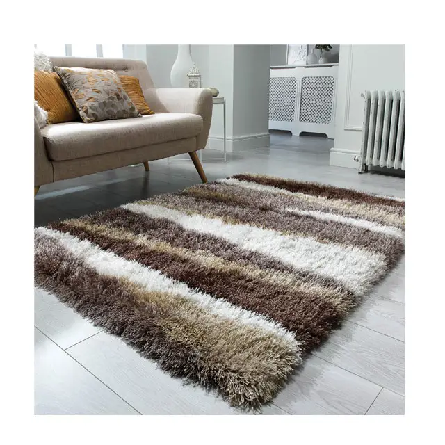 Alfombra peluda de poliéster puro 100% de alta calidad al mejor precio, alfombra moderna de suelo peludo al por mayor personalizada, alfombras de Boutique de punto