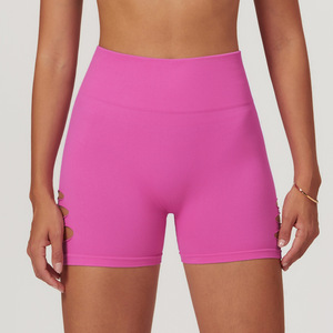 Hàng Mới Mùa Hè Cao Eo Của Phụ Nữ Nhanh Chóng Khô Phòng Tập Thể Dục Quần Short Thoáng Khí Vải Yoga Quần Short Với Mô Hình Nóng - Product Image 6