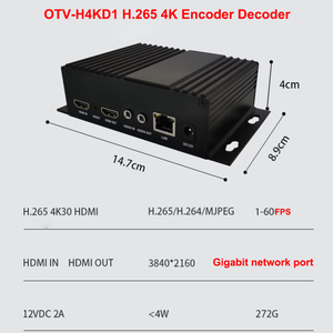 HD Video 4K Codificación y decodificación todo en uno de baja latencia Codificador en vivo Decodificador intercomunicador de voz - Product Image 6