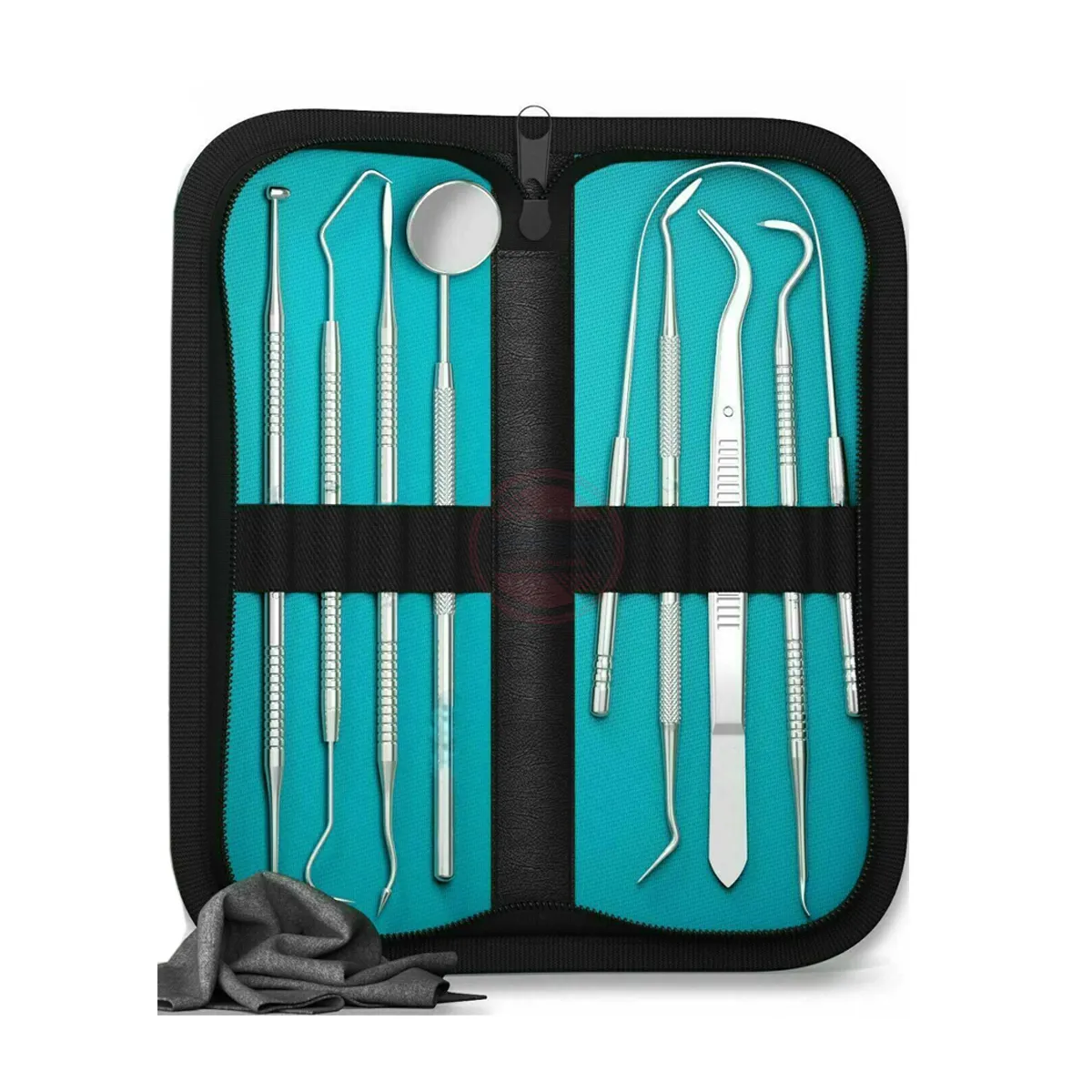 Sondas quirúrgicas para dentistas, Kit de instrumentos de ortodoncia, escariadores de sondas para el cuidado Dental, bolsa con logotipo personalizado