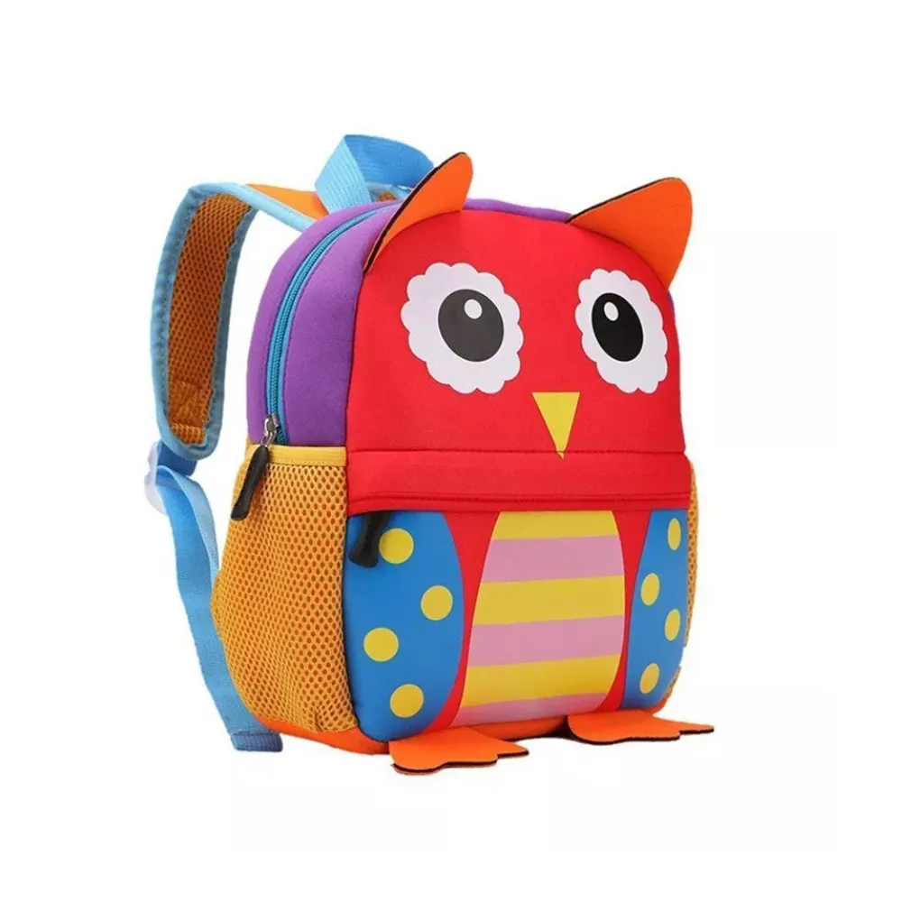 Mochila de pelúcia macia para crianças, leve, embalagens traseiras, desenhos para menino e meninas, disponível no preço mais baixo