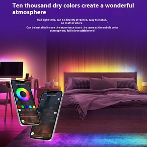 Uzaktan kumanda akıllı şerit ışıkları için APP RGBIC LED TV arkaplan ışığı K TV akıllı oda dekor için LED ışık şerit - Product Image 6
