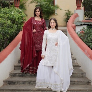Indian Supplier Ready to Wear Premium Designer Readymade Sharara Salwar Kameez Collection for Sale Worldwide