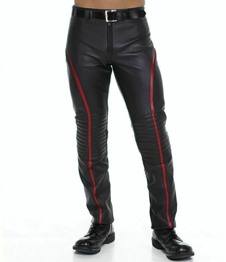 Nouveau pantalon de moto en cuir tendance Pantalon en cuir respirant de meilleure qualité Nouveau pantalon en cuir pour hommes au tarif de gros