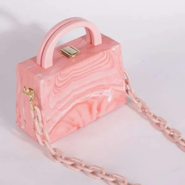 Bolso de resina de alta calidad para mujer, bolsa con bonito diseño, elegante, para fiesta, precio barato