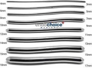 8 buah kualitas tinggi 7.5 inci Double Ended egar medis Uterine Dilator suara Set Manual CE diakui Hegar uine Dilator set - Product Image 3